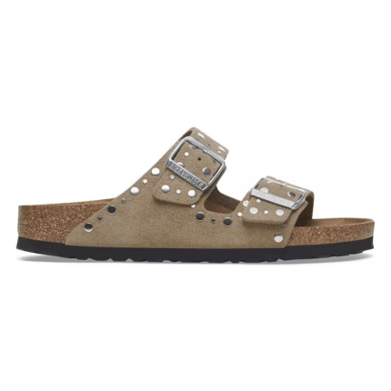 Birkenstock Women's Arizona Rivets Taupe Suede