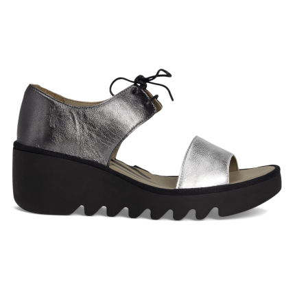 Fly London Women's BILU465 Silver/Graphite