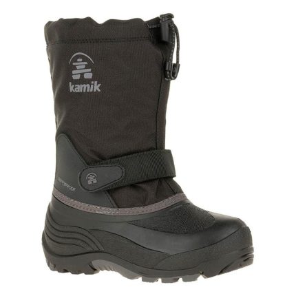 Kamik Boy's Waterbug5 Waterproof Boot Black/Grey (Sizes 11-13) - 657112 - Tip Top Shoes of New York