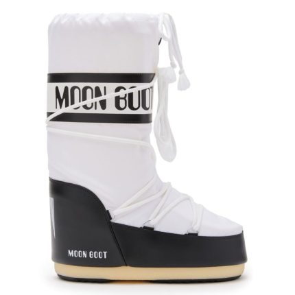 Moon Boot Women's Icon Black/White Nylon
