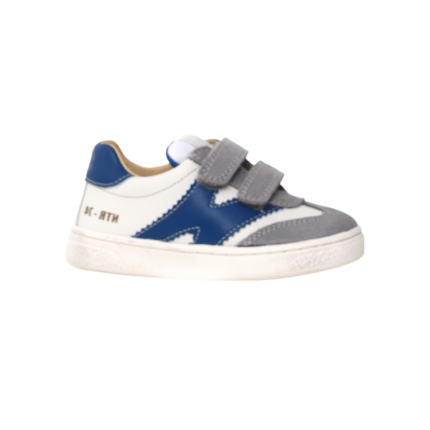 Naturino Boy's (Sizes 28-32) Jenix VL White Leather/Grey/Navy