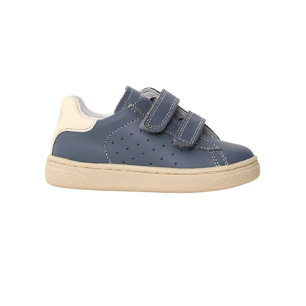 Naturino Boy's (Sizes 33-35) Hasselt 2 VL Blue Leather/Milk Sole
