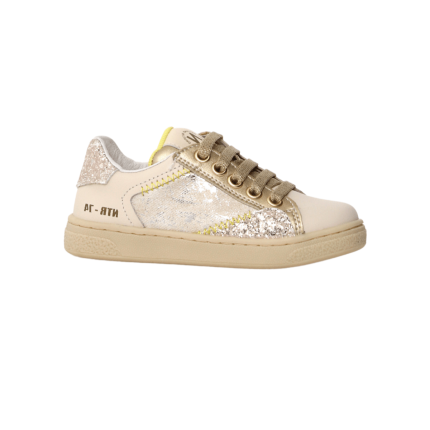 Naturino Girl's (Sizes 27-32) Quar Zip Milk/Platinum/Glitter