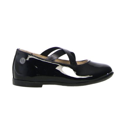 Naturino Girl's (Sizes 29-32) Zeke X Strap Black Patent