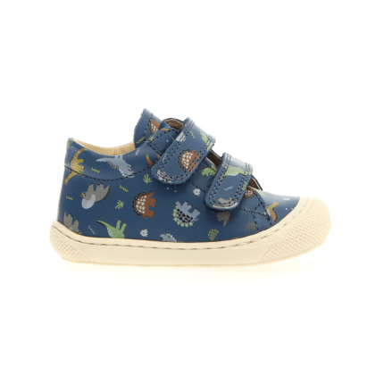 Naturino Toddler's (Sizes 19-22) Cocoon VL Navy Animal Print Leather