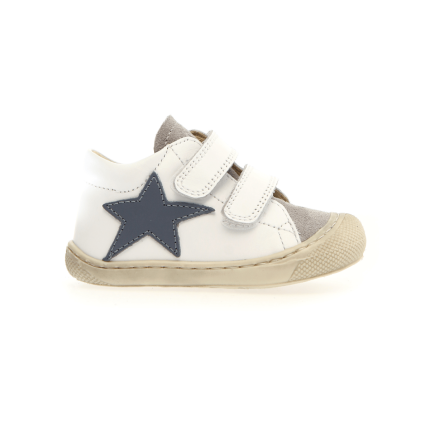 Naturino Toddler's (Sizes 20-23) Kolde VL White Leather/Blue Star