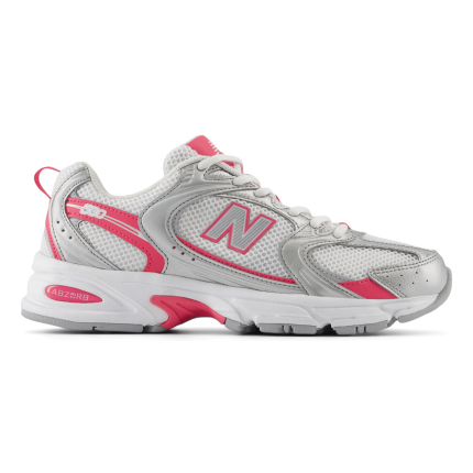 New Balance Men's U530RSB Silver Metallic/Dragon Berry/White