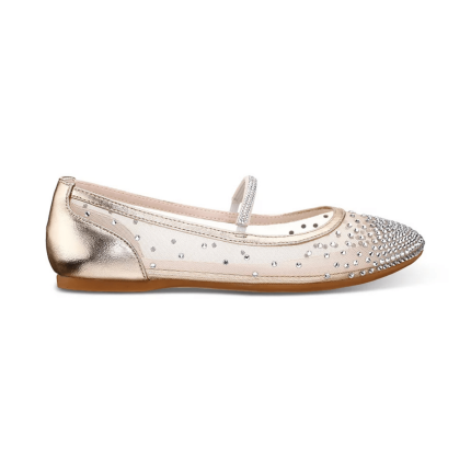 Nina Girl's (Preschool) Kira Light Gold Mary Jane