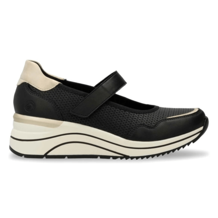 Rieker Women's D0T13-03 Eleni Black/Shell/White