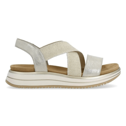 Rieker Women's D1J50-90 Jocelyn Shell/Beige/Gold