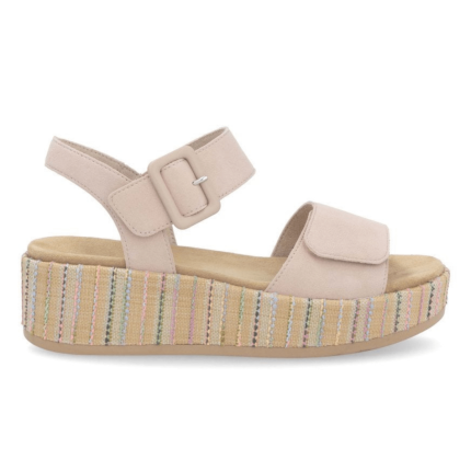 Rieker Women's D1N54-60 Jocelyn Beige Suede
