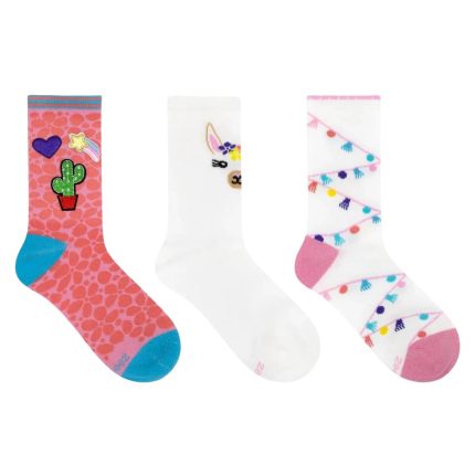Robeez Kid's Llama Patch Crew 3-Pack