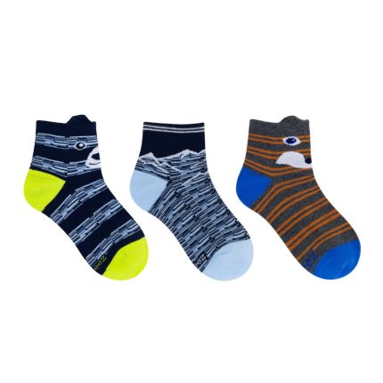 Robeez Toddler's Scout Critter 1/4 Socks 3-Pack