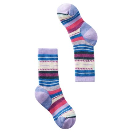 Smart Wool Kid's Hike Full Cushion Margarita Crew Socks Ultra Violet