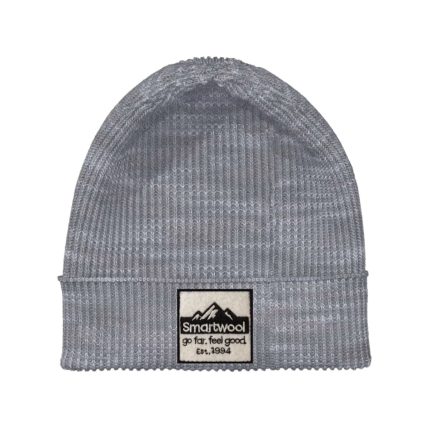 Smart Wool Kid's Patch Beanie Light Grey Heather