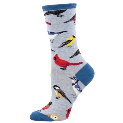 Sock Smith Men's Bird Is The Word Grey/Blue