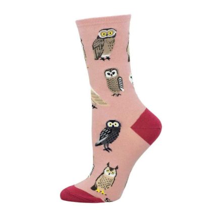 Sock Smith Women's Parliament of Owls Pink