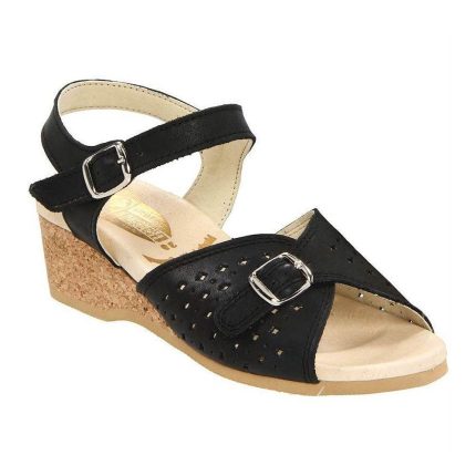 Worishofer Women's 811 Black Perforated Leather - 407898404017 - Tip Top Shoes of New York